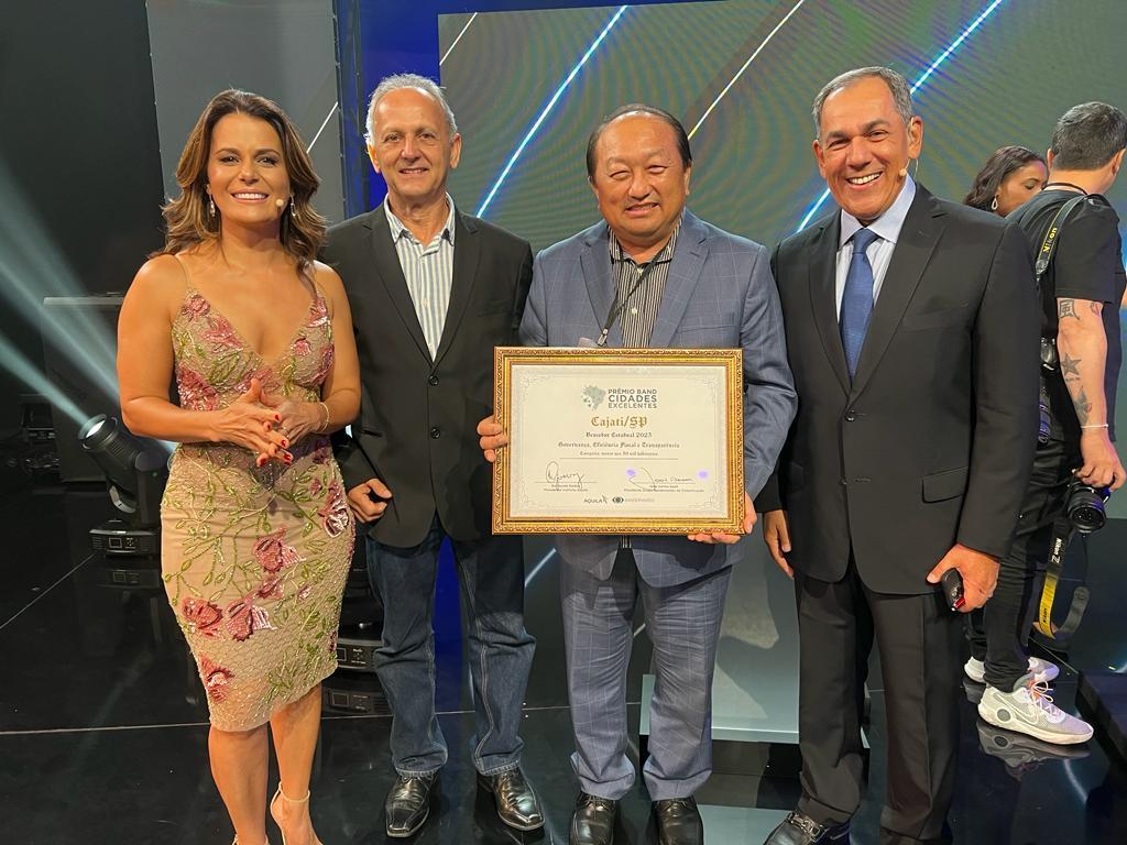 Cajati recebe Prêmio Band Cidades Excelentes 2023 pelo segundo ano consecutivo
