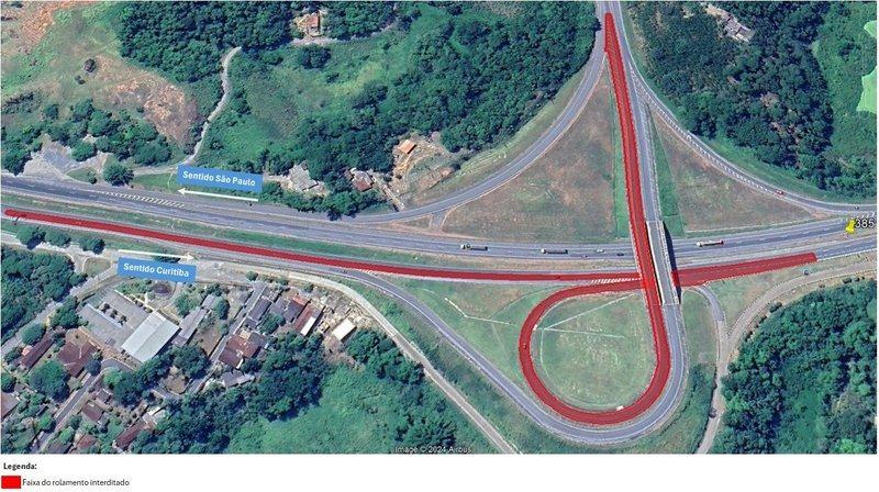 Arteris Régis Bittencourt informa interdição parcial do viaduto de acesso à Baixada Santista