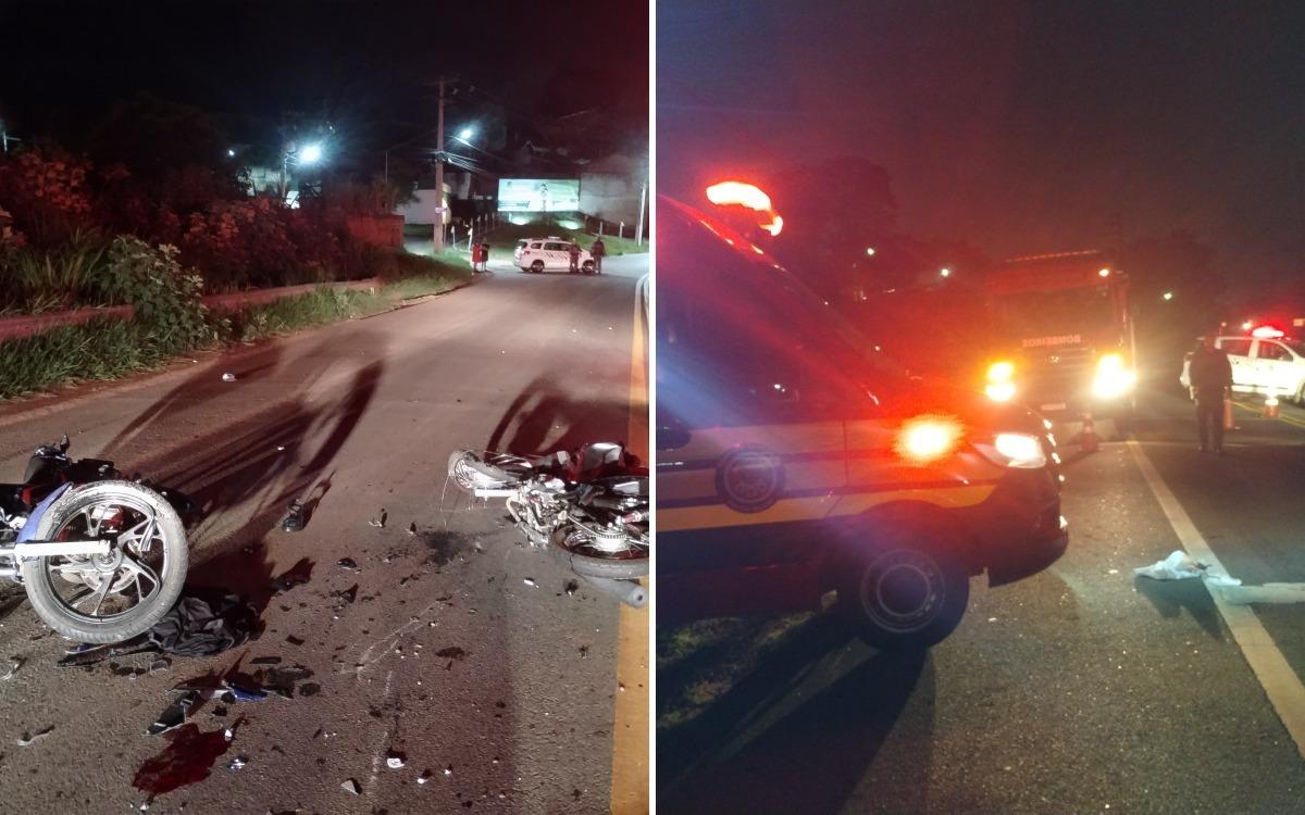 Grave colisão entre motocicletas deixa dois mortos e um ferido em Bragança Paulista
