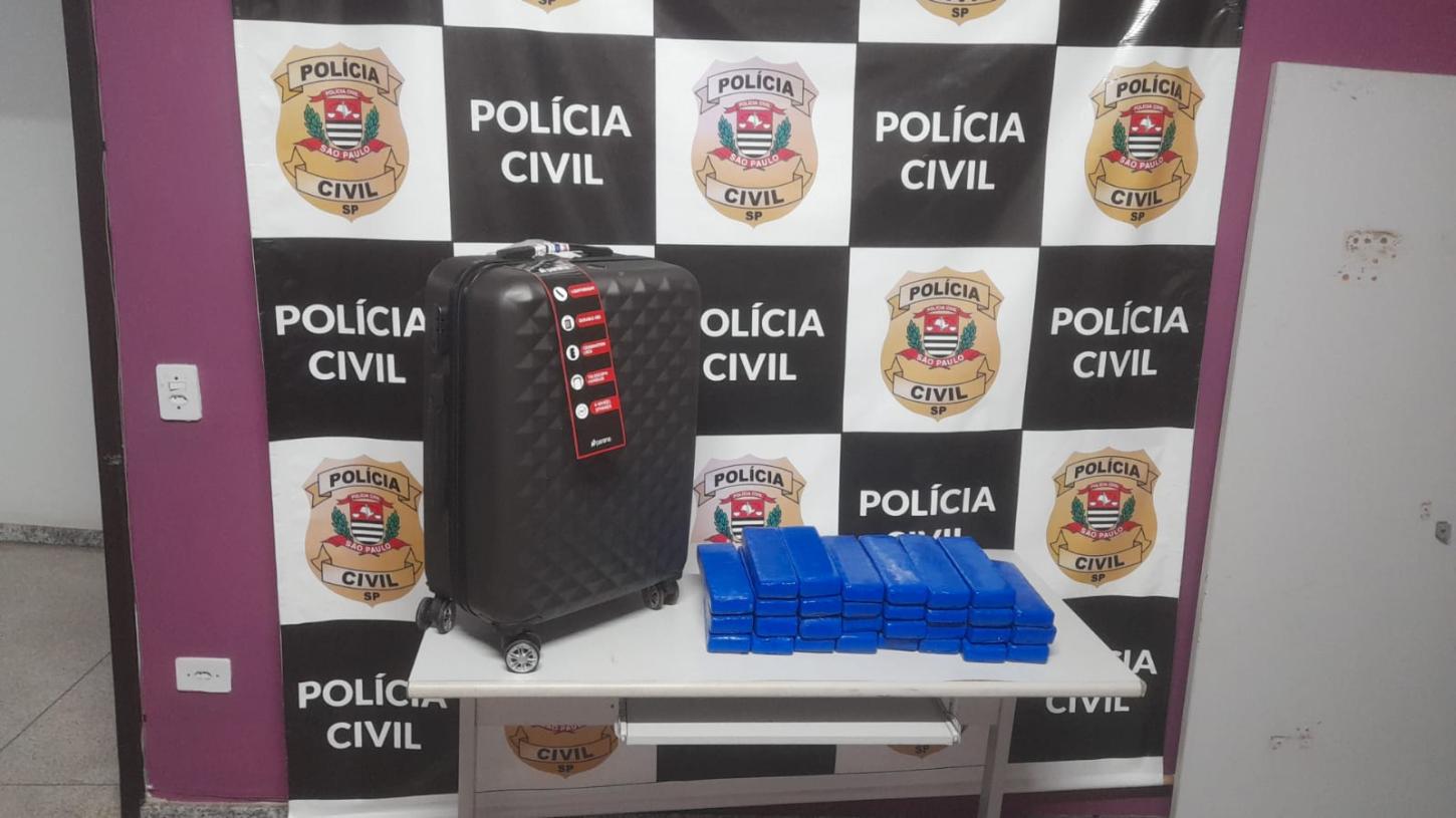 Mulher é presa com vários tabletes de maconha em ônibus de turismo na Régis Bittencourt