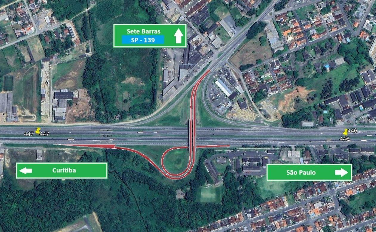 Arteris realiza obras de manutenção na Régis Bittencourt, em Registro/SP