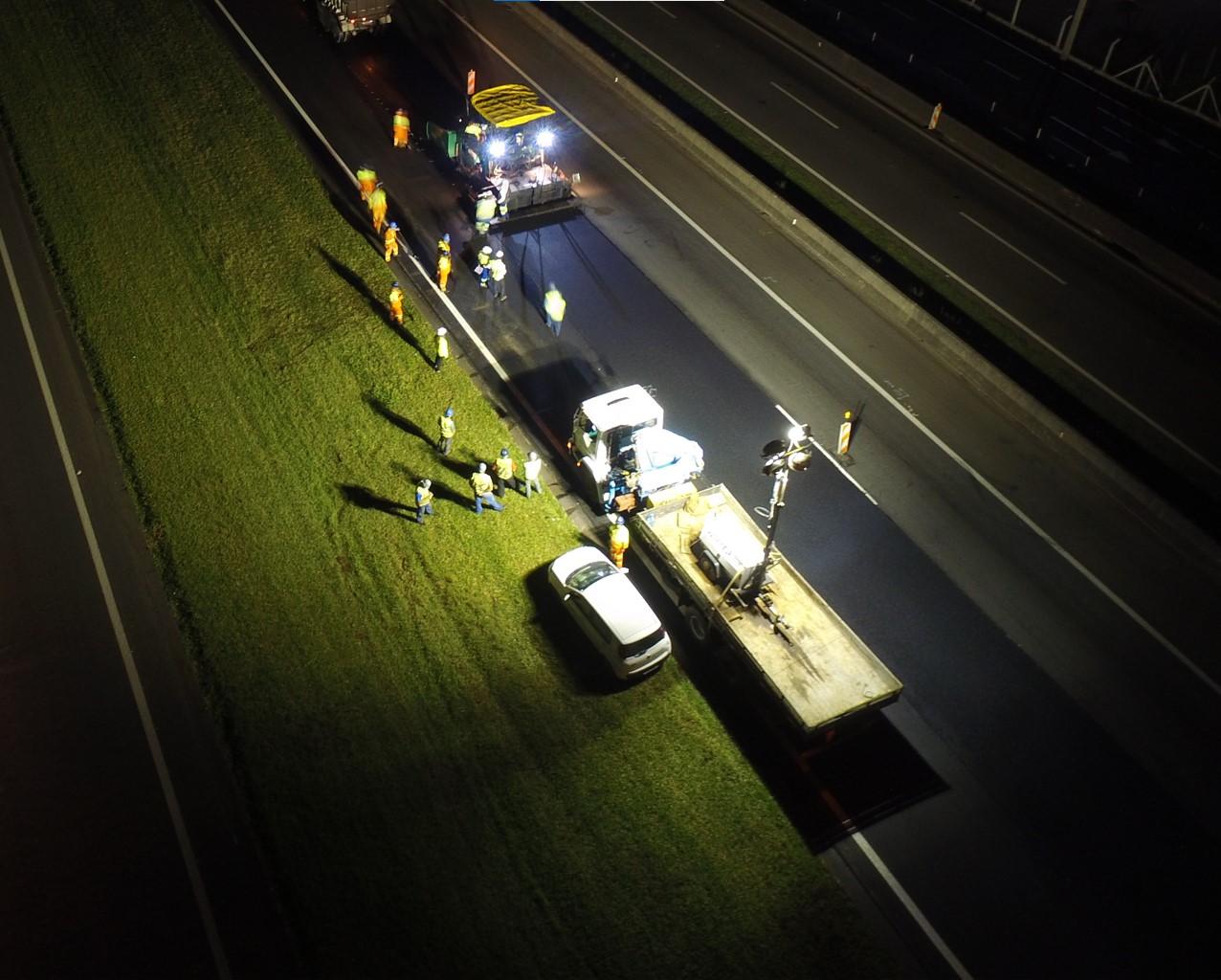 Rota das Bandeiras inicia fase de obras com técnica inédita de reciclagem a frio na SP-065
