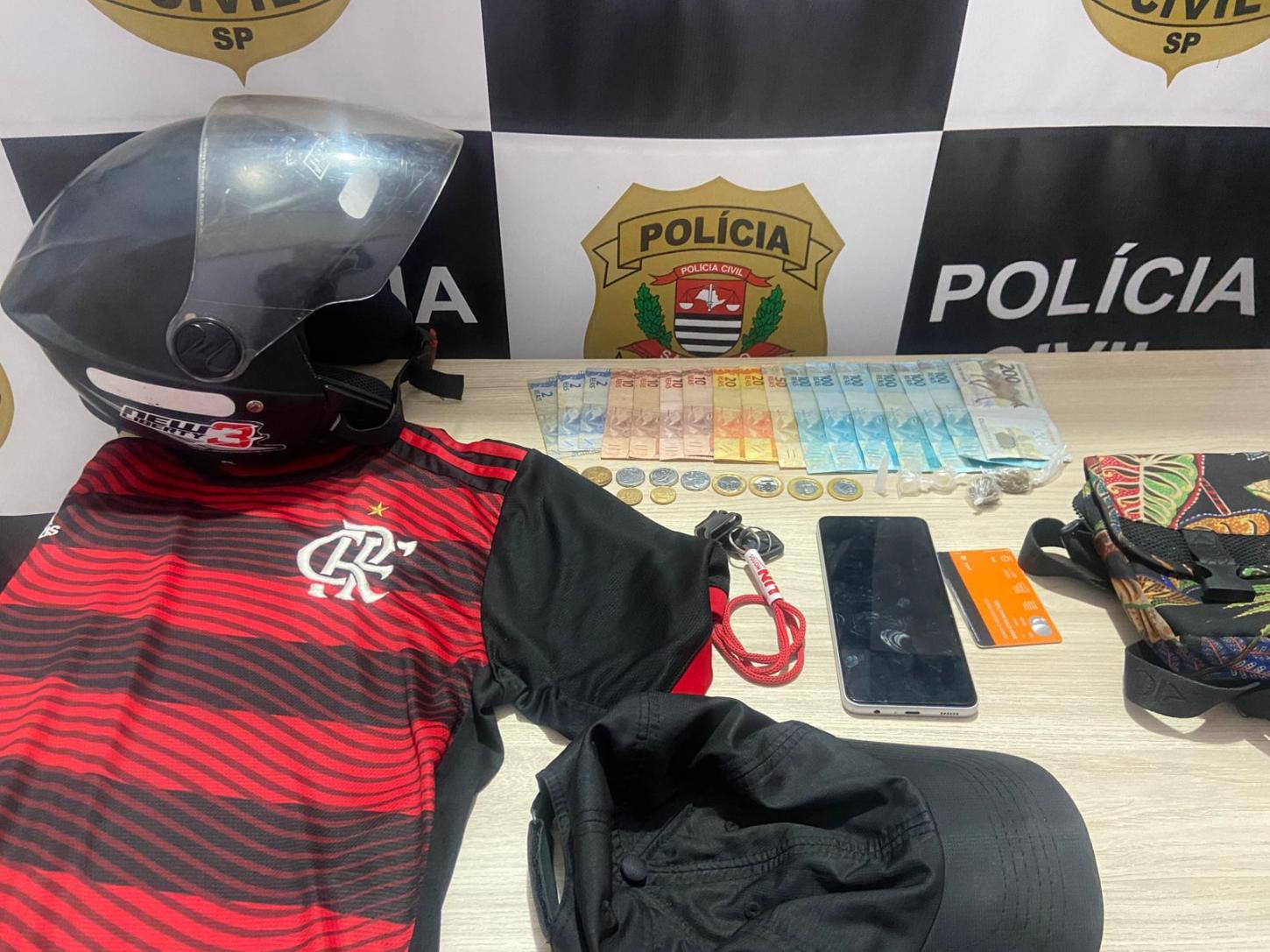 Forças de segurança prendem em flagrante autor de roubo a posto na Régis Bittencourt