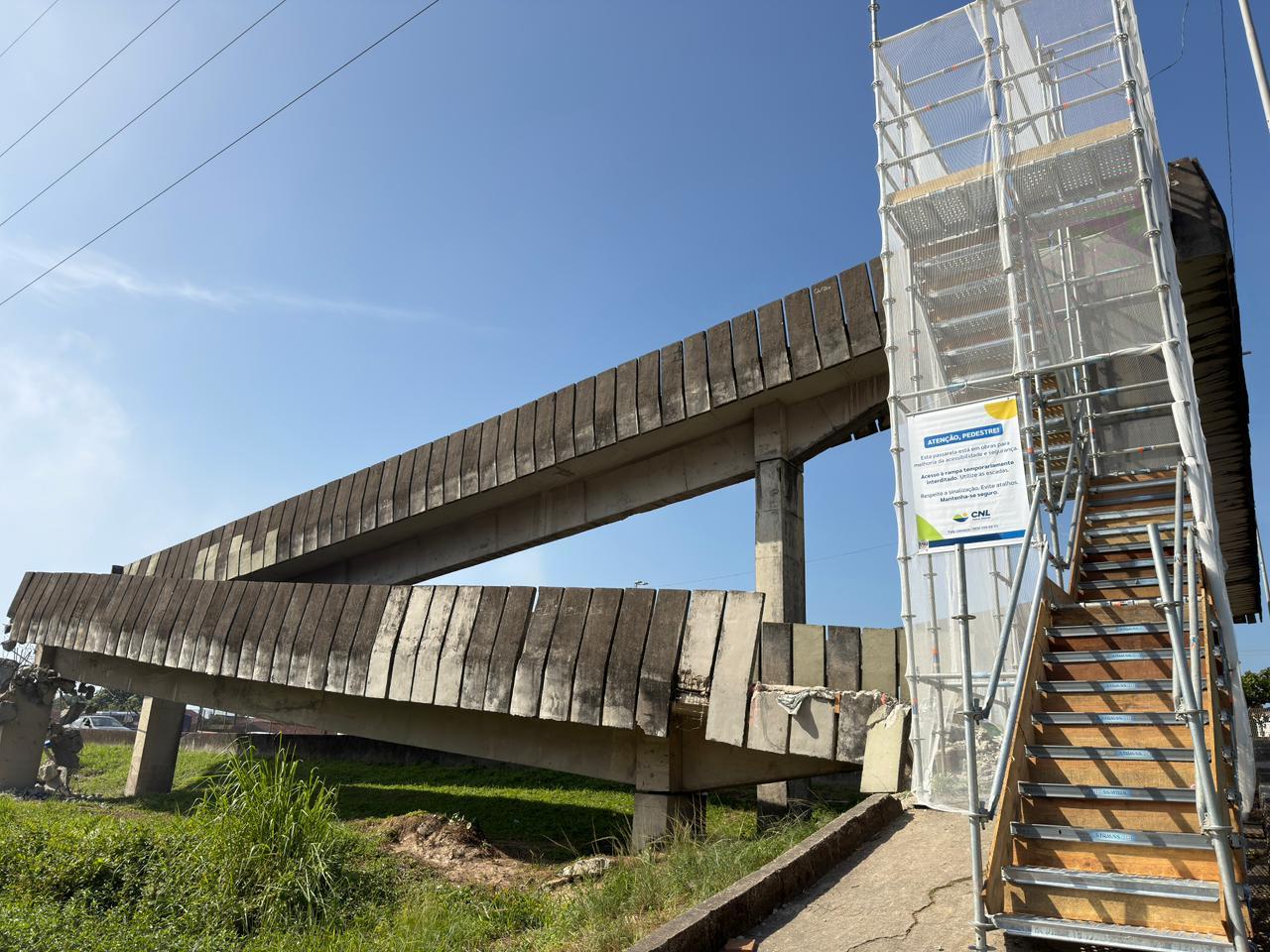 Concessionária avança na modernização de passarelas no trecho da Rodovia Padre Manoel da Nóbrega
