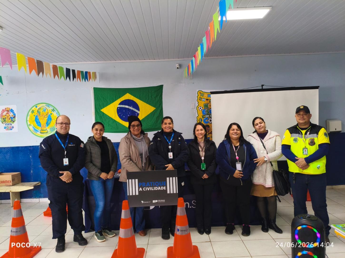 Palestra orienta alunos sobre trânsito e segurança dos pedestres em Pariquera-Açu