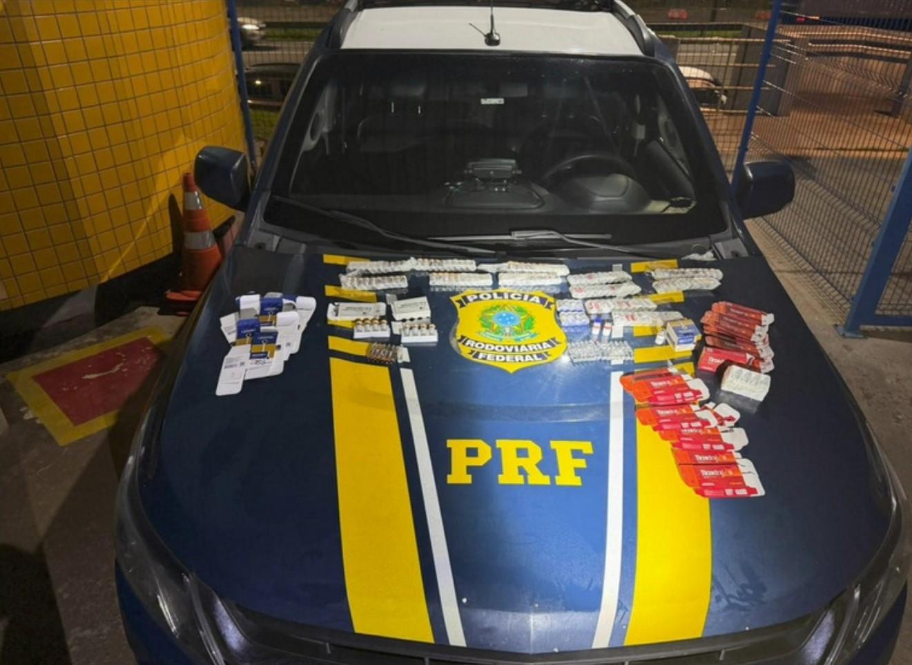 PRF prende dois por contrabando de medicamentos estrangeiros na Rodovia Régis Bittencourt