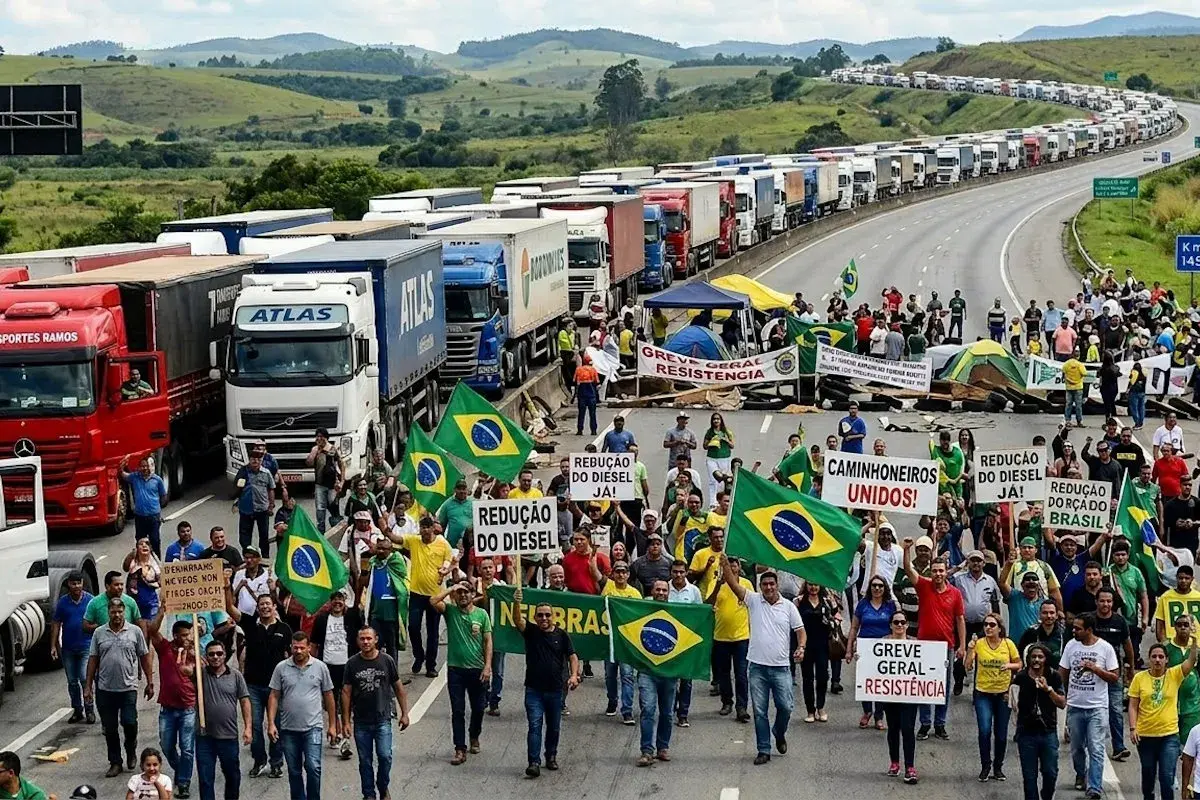 Sindicato dos Caminhoneiros da Baixada Santista anuncia paralisação a partir de domingo (12)