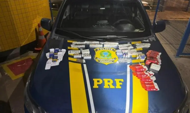 PRF prende dois por contrabando de medicamentos estrangeiros na Rodovia Régis Bittencourt